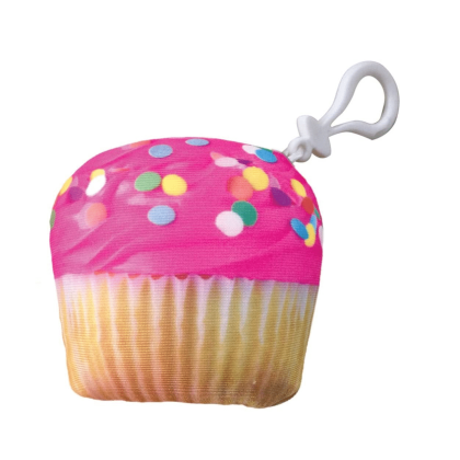 Cupcake Scented Keychain Ring