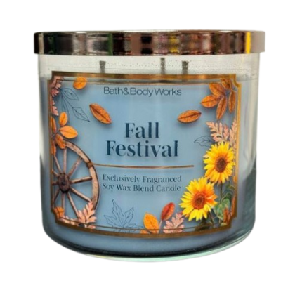 festive scented candle