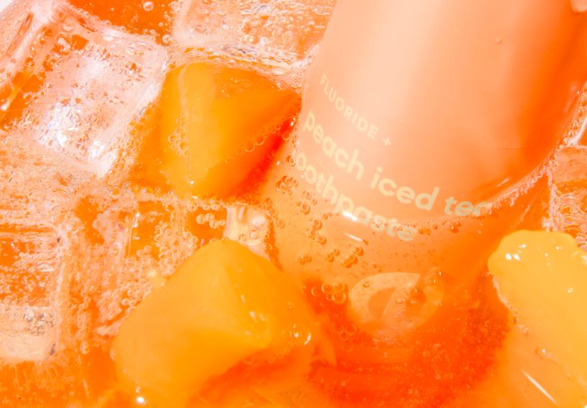 peach iced tea flavored toothpaste